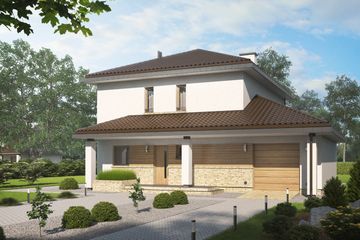  Projekt domu D156C (WAI1269) - projekt domu z pełnym piętrem - Zdjęcie 1