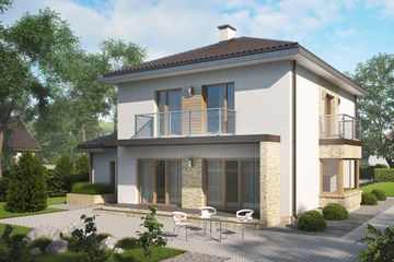  Projekt domu D156C (WAI1269) - projekt domu z pełnym piętrem - Zdjęcie 2