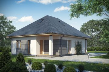  Projekt domu D148B (WAI1254) - projekt domu parterowego - Zdjęcie 1