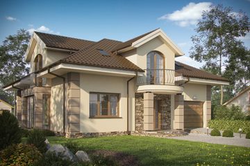  Projekt domu D119 (WAI1255) - projekt domu parterowego z poddaszem - Zdjęcie 1