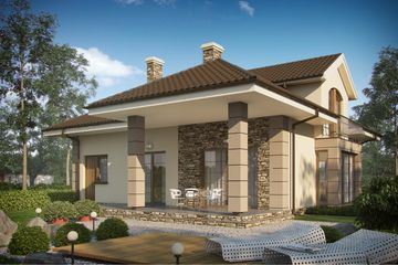  Projekt domu D119 (WAI1255) - projekt domu parterowego z poddaszem - Zdjęcie 2