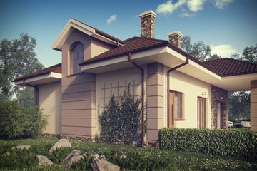  Projekt domu D119 (WAI1255) - projekt domu parterowego z poddaszem - Zdjęcie 3