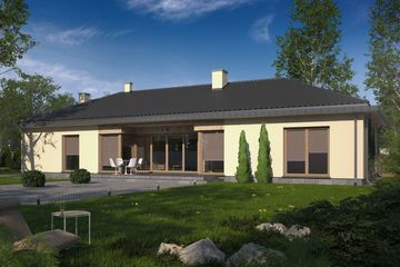  Projekt domu D114A (WAI1173) - projekt domu parterowego - Zdjęcie 2