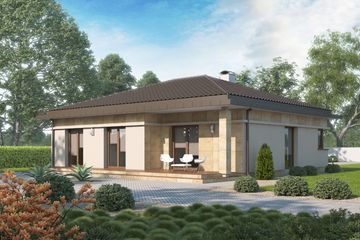  Projekt domu D117 (WAI1169) - projekt domu parterowego - Zdjęcie 2