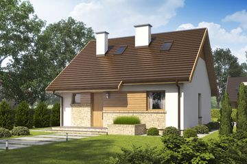  Projekt domu D138 (WAI1237) - projekt domu parterowego - Zdjęcie 1
