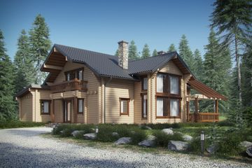  Projekt domu letniskowego D53 - dom letniskowy (WAI1235) - projekt domu parterowego z poddaszem - Zdjęcie 1