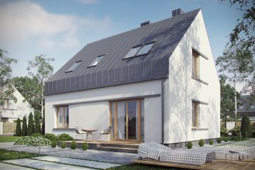  Projekt domu D76 (WAI1147) - projekt domu parterowego z poddaszem - Zdjęcie 2