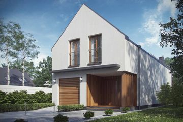  Projekt domu D102A (WAI1153) - projekt domu parterowego z poddaszem - Zdjęcie 1
