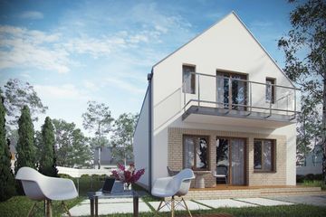  Projekt domu D102B (WAI1154) - projekt domu parterowego z poddaszem - Zdjęcie 1