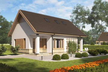  Projekt domu D143 (WAI1190) - projekt domu parterowego - Zdjęcie 3