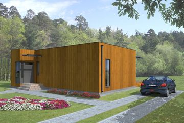  Projekt domu D193 - Dom Prosty (WAI1120) - projekt domu parterowego - Zdjęcie 2