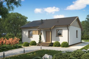  Projekt domu D19 - Karol (WAI1002) - projekt domu parterowego - Zdjęcie 1