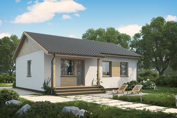  Projekt domu D19 - Karol (WAI1002) - projekt domu parterowego - Zdjęcie 2