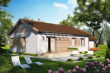  Projekt domu D19A - Karol A (WAI1165) - projekt domu parterowego - Zdjęcie 2