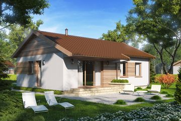  Projekt domu D19B - Karol B (WAI1236) - projekt domu parterowego - Zdjęcie 2