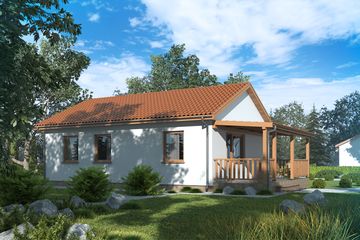  Projekt domu D16 - Jan (WAI1096) - projekt domu parterowego - Zdjęcie 2