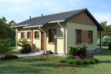  Projekt domu D20 - Kazimierz (WAI1036) - projekt domu parterowego - Zdjęcie 2