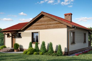  Projekt domu D105 - Anita (WAI1012) - projekt domu parterowego - Zdjęcie 2