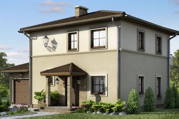  Projekt domu D28 - Łucja (WAI1041) - projekt domu z pełnym piętrem - Zdjęcie 1