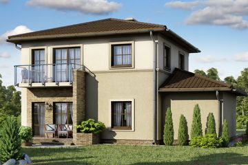  Projekt domu D28 - Łucja (WAI1041) - projekt domu z pełnym piętrem - Zdjęcie 2