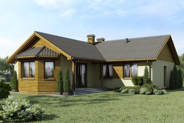  Projekt domu D17 - Michał (WAI1033) - projekt domu parterowego - Zdjęcie 1