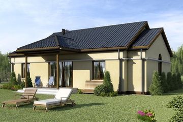  Projekt domu D65 - Damazy (WAI1016) - projekt domu parterowego - Zdjęcie 2