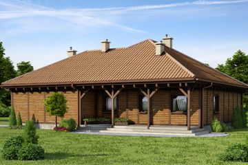  Projekt domu D174 - Adam (WAI1208) - projekt domu parterowego - Zdjęcie 2