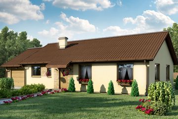  Projekt domu D22 - Mateusz (WAI1118) - projekt domu parterowego - Zdjęcie 1