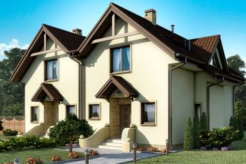  Projekt domu D06 - Bernard (WAI1196) - projekt domu parterowego z poddaszem - Zdjęcie 1