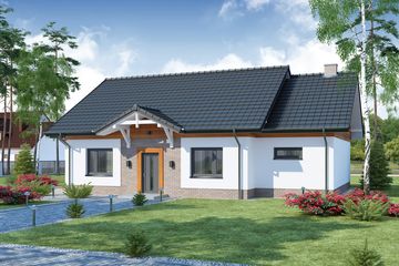  Projekt domu Petroniusz 3 (WRW1204) - projekt domu parterowego - Zdjęcie 1