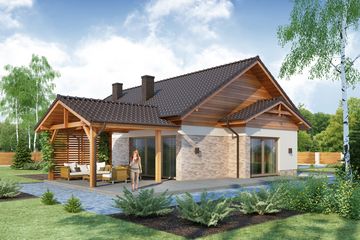  Projekt domu Lena 3 PS (WRW1207) - projekt domu parterowego - Zdjęcie 2