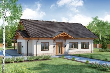  Projekt domu Lena 3 PS (WRW1207) - projekt domu parterowego - Zdjęcie 1