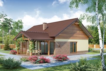  Projekt domu Gabriel PS (WRW1205) - projekt domu parterowego - Zdjęcie 2