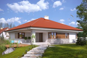  Projekt domu Decyma (BSA1973) - projekt domu parterowego - Zdjęcie 2