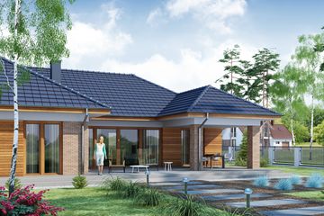  Projekt domu Georgina 2 PS (WRW1208) - projekt domu parterowego - Zdjęcie 2