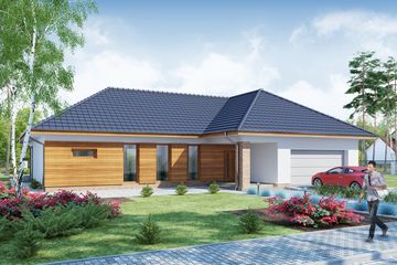  Projekt domu Georgina 2 PS (WRW1208) - projekt domu parterowego - Zdjęcie 1