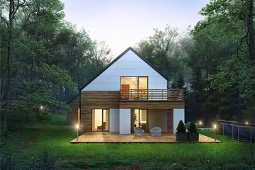  Projekt domu Arklow (BBE1029) - projekt domu parterowego z poddaszem - Zdjęcie 2