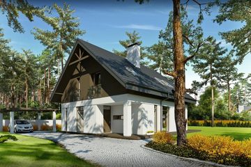  Projekt domu Felix I (BBG1007) - projekt domu parterowego z poddaszem - Zdjęcie 1