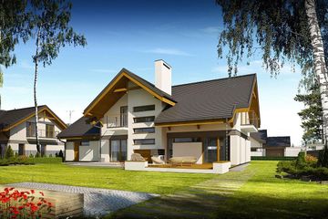  Projekt domu Wiliam I (BBG1011) - projekt domu parterowego z poddaszem - Zdjęcie 2