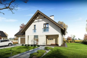  Projekt domu Beti (BBG1014) - projekt domu parterowego z poddaszem - Zdjęcie 1