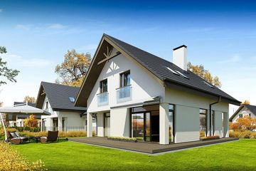  Projekt domu Beti (BBG1014) - projekt domu parterowego z poddaszem - Zdjęcie 2