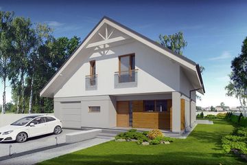  Projekt domu Michał (BBG1015) - projekt domu parterowego z poddaszem - Zdjęcie 1