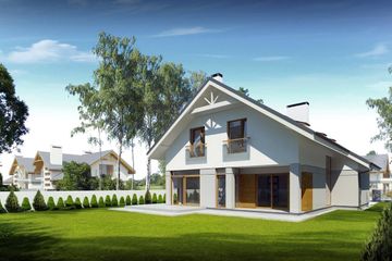  Projekt domu Michał (BBG1015) - projekt domu parterowego z poddaszem - Zdjęcie 2