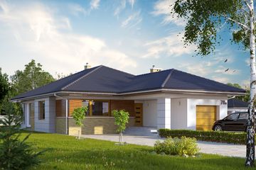  Projekt domu Aster 2 (BSA2002) - projekt domu parterowego - Zdjęcie 1