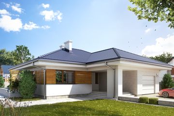  Projekt domu Atut 2 (BSA2005) - projekt domu parterowego - Zdjęcie 1