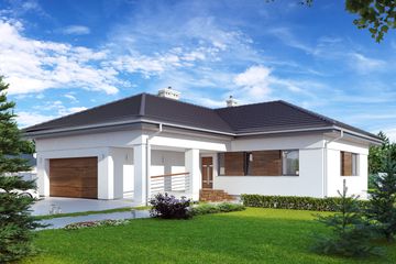  Projekt domu Atut 3 (BSA2006) - projekt domu parterowego - Zdjęcie 1