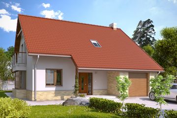  Projekt domu Julia (BSA2011) - projekt domu parterowego z poddaszem - Zdjęcie 1