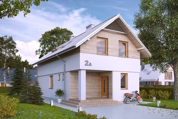  Projekt domu Koliber 2 (BSA2013) - projekt domu parterowego z poddaszem - Zdjęcie 1