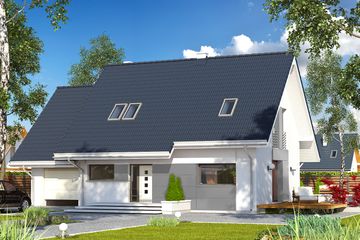  Projekt domu Azuryt 2 (BSA2019) - projekt domu parterowego z poddaszem - Zdjęcie 1