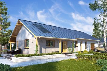  Projekt domu Mahoń 2 (BSA2028) - projekt domu parterowego - Zdjęcie 1